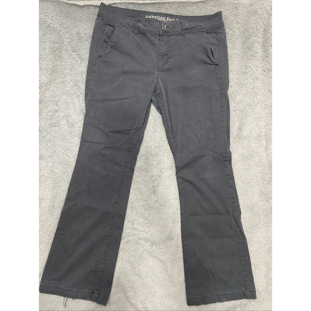 American Eagle‎ Kick Boot Stretch Black Pants Womens Size 16